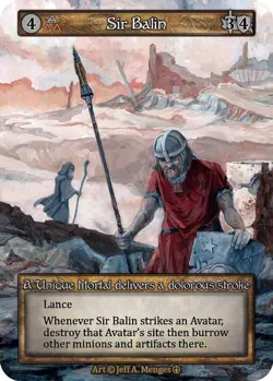 Sorcery: Contested Realm Sir Balin Unique Regular NM Arthurian Legends - Image 1