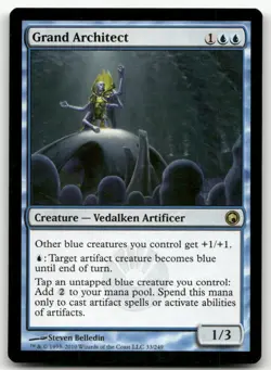 Grand Architect #33 (LP) Scars of Mirrodin SOM Magic MTG - Image 1