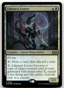 Likeness Looter #208 (Foil) (NM) Wilds of Eldraine WOE Magic MTG - Image 1