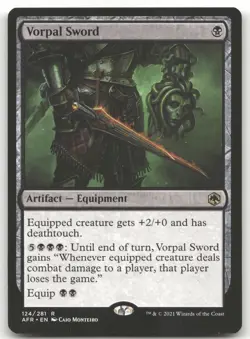 Vorpal Sword #124 (NM) Forgotten Realms AFR Magic MTG - Image 1