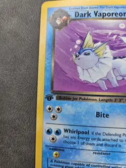 Pokemon TCG Dark Vaporeon 45/82 1st Ed Regular Uncommon WOTC Team Rocket - NM - Image 5