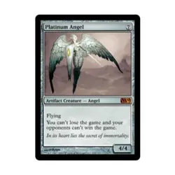 WOTC MtG M10 Platinum Angel (MR) EX - Image 1