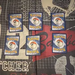 Pokemon TCG 6 Card Lot Mew V, Snorlax, Articuno, Riolu, Kibuguda Foil Full Art - Image 2