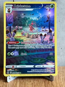 Kricketune GG02/GG70 Ultra Rare Crown Zenith: Galarian Gallery Pokemon TCG NM - Image 1