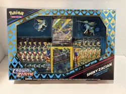 2023 Pokemon Crown Zenith Shiny Zacian Box Mint Unopened!!! - Image 1