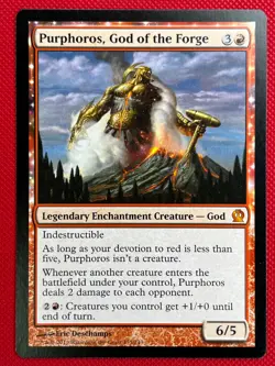 MTG 1X Purphoros, God of the Forge X1 Theros Magic - SP/NM - Image 1