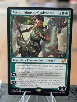 1x Vivien, Monsters' Advocate, English Ikoria: Lair of Behemoths MTG Free Ship! - Image 1