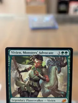 1x Vivien, Monsters' Advocate, English Ikoria: Lair of Behemoths MTG Free Ship! - Image 2