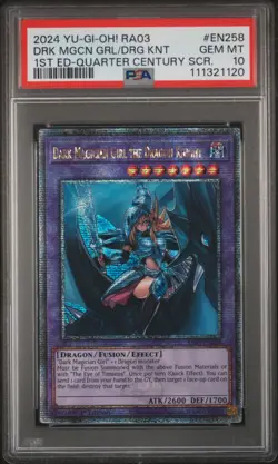 2024 #EN258 DARK MAGICIAN GIRL THE DRAGON KNIGHT PSA 10 - Image 1