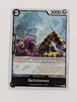 Bartolomeo OP04-089 Foil PRB-01 Premium Booster English ONE PIECE - Image 1