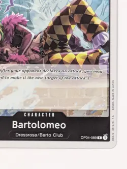 Bartolomeo OP04-089 Foil PRB-01 Premium Booster English ONE PIECE - Image 5