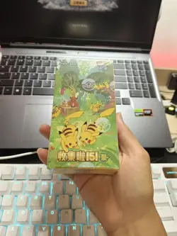 IN STOCK Pokemon Chinese 151C Gather Slim Sealed Booster Box TCG Cards Pikachu - Image 1