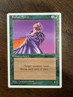 1995 MTG - Fourth Edition - Radjan Spirit -NM - Image 1