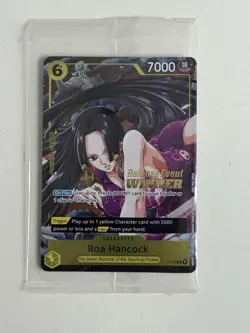 One Piece Card Game Boa Hancock Pre-Release Event Winner P-115 Near Mint Sealed - Image 1