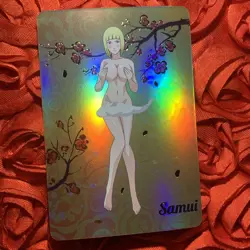 Samui NARUTO Golden Anime Goddess ACG Waifu Holo Girl Card Cloud Babe - Image 1