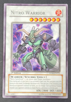 Yugioh TCG -1x Nitro Warrior - DP08-EN013 - LP - 1st - Rare - Synchro - 2008 - Image 1