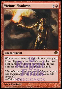 Vicious Shadows 1x FOIL ALA MTG Shards of Alara Rare MINT red - Image 1