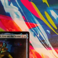 April O'Neil, Live on the Scene #9 - SURGE FOIL - MTG - TMNT - NM - Image 3