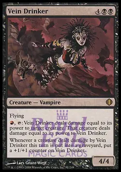 Vein Drinker 2x FOIL ALA MTG Shards of Alara Rare MINT black red - Image 1
