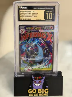 2025 POKEMON JPN MEGA DREAM EX ATTACK RARE MEGA CHARIZARD X EX CGC 10 PRISTINE - Image 1