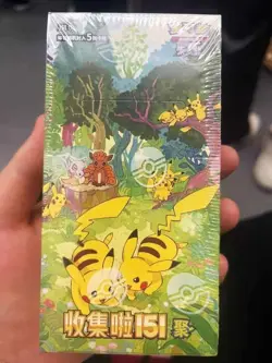 Collect 151C Gather+Hope+Surprise 3x Slim Booster Box Sealed Pokemon TCG Chinese - Image 2