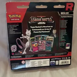 Pokemon League Battle Deck Team Rocket's Mewtwo ex 60 Cards English 2024 - Image 3