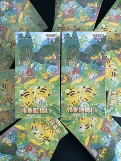 Pokemon TCG Chinese 151C 4.0 booster box PAKACHU Collect Surprise Gather Slim~US - Image 1