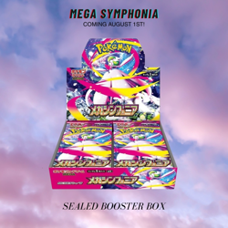 Mega Symphonia Booster Box Factory Sealed EX Pokemon M1S Mega New Game Cards - Image 1