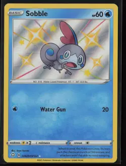 Sobble SV025/SV122 Pokemon Shining Fates Shiny Vault Shiny Rare Near Mint - Image 1