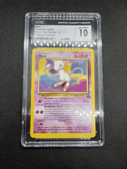 2000 POKEMON BLACK STAR PROMOS POKEMON LEAGUE #8 MEW CGC 10 - Image 3
