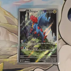 Pokemon Druddigon Illustration Rare Holo 151/086 Sv: White Flare - Image 1