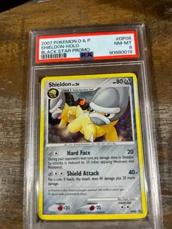 POKEMON 2007 Diamond & Pearl Black Star Promo SHELDON Holo #DP08 PSA 8 RARE - Image 1