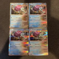4x Pokemon Twilight Masquerade Walking Wake 063/167 Holo Rare Mint - Image 1