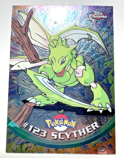 2000 Topps Chrome Pokemon #123 Scyther TV Animation Edition - Image 1