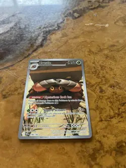 Pokemon Crustle 186/182 Sv10: Destined Rivals Illustration Rare Holo 150 HP - Image 3