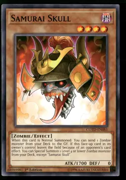 Samurai Skull COTD-EN081 Common / Short Print Yu-Gi-Oh 1st Edition Near Mint - Image 1