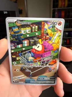 Pokemon Fuecoco Illustration Rare Full Art Holo Card Paldea Evolved 201/193 - Image 3