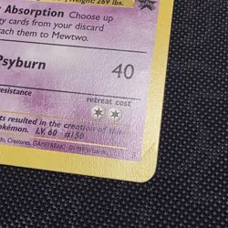 Mewtwo WB First Movie Black Star Promo card 3 MP - Image 4