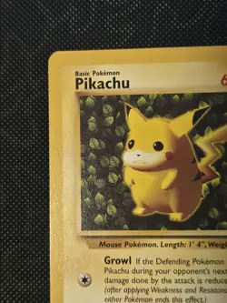 NM 1999 WOTC Pokemon Pikachu Black Star Promo Card #1 Ivy Pikachu Non Holo - Image 2