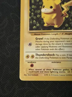 NM 1999 WOTC Pokemon Pikachu Black Star Promo Card #1 Ivy Pikachu Non Holo - Image 5