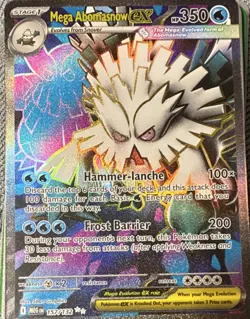 Pokemon Mega Abomasnow EX Holo 157/132 XY Ancient Origins Card. - Image 1