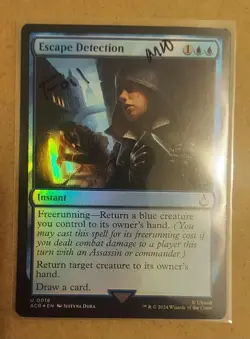 MTG Assassin's Creed *FOIL* U Escape Detection #0018 NM - Image 1
