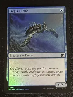 MTG Foundations Aegis Turtle Foil 0150 NM - Image 1