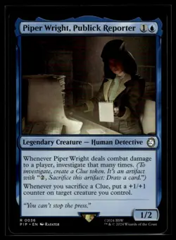 MAGIC TG: Universes Beyond: Fallout #36 Piper Wright, Publick Reporter Rare .M2A - Image 1