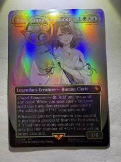 Yuna, Grand Summoner (Borderless) FOIL: Final Fantasy Commander MTG (NM) - Image 1