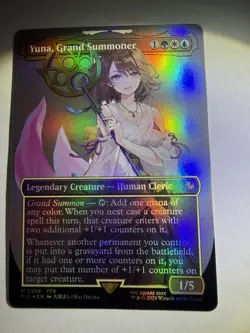 Yuna, Grand Summoner (Borderless) FOIL: Final Fantasy Commander MTG (NM) - Image 3