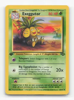 Pokemon TCG - Exeggutor 35/64 Lightly Played Uncommon Jungle 1st Edition - Image 1