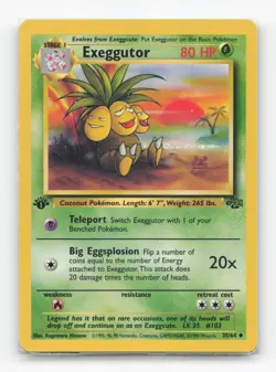 Pokemon TCG - Exeggutor 35/64 Lightly Played Uncommon Jungle 1st Edition - Image 1
