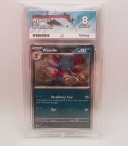 Weavile Black Star Promo 021 Near Mint Ace 8 Pokemon Slab - Image 1