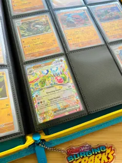 Pokemon SV08 - Vault X - 9 Pocket- Surging Sparks - Incomplete Binder Base Set - Image 5